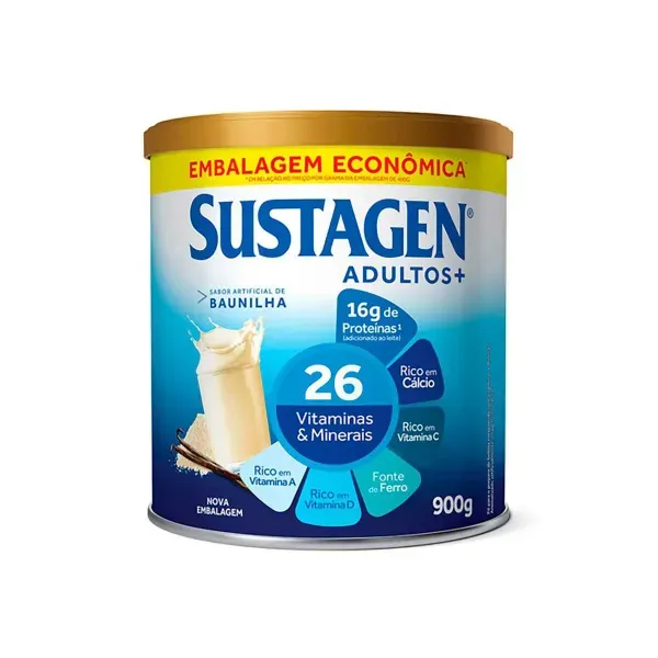 Complemento Alimentar Sustagen Adultos+ Sabor Baunilha 900g